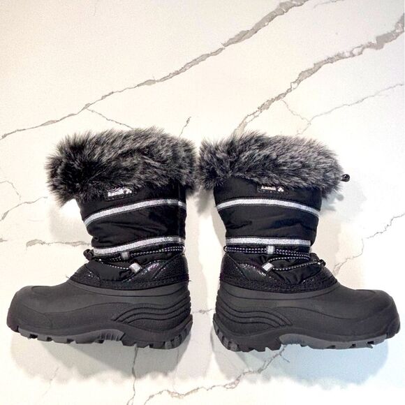 NEW Kamik | NWT Snow Gypsy Youth Girls Snow Boots Faux Fur Sz 10 - Picture 5 of 9